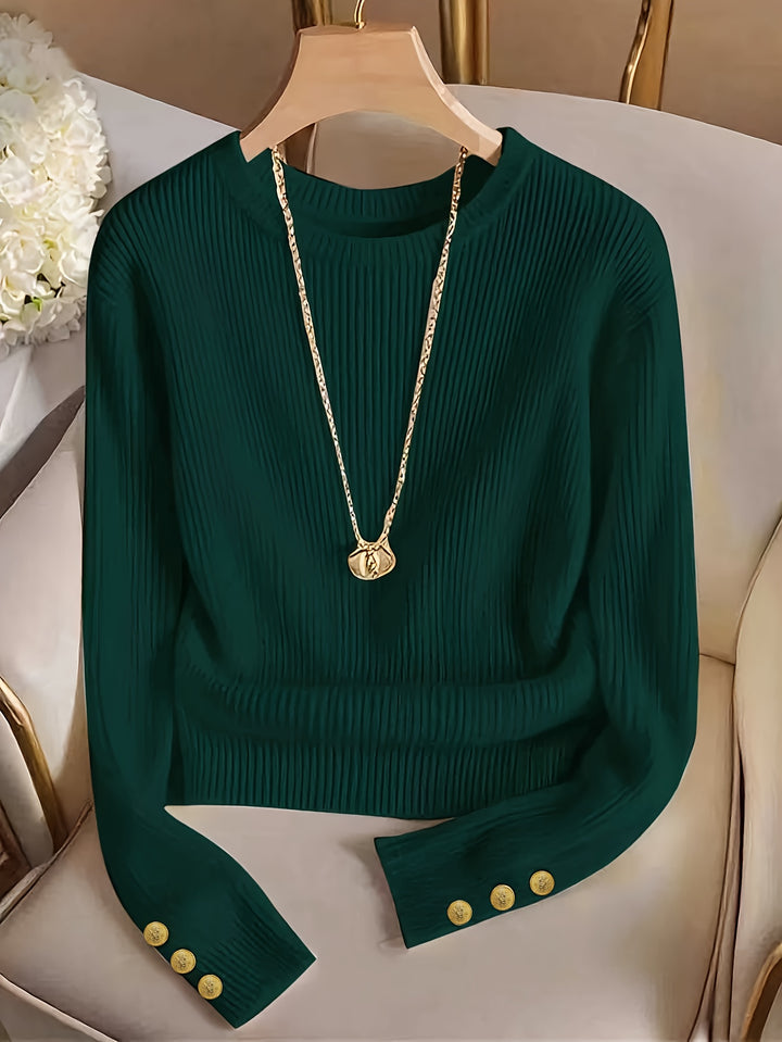 Irmgard | Fein gerippter Strickpullover