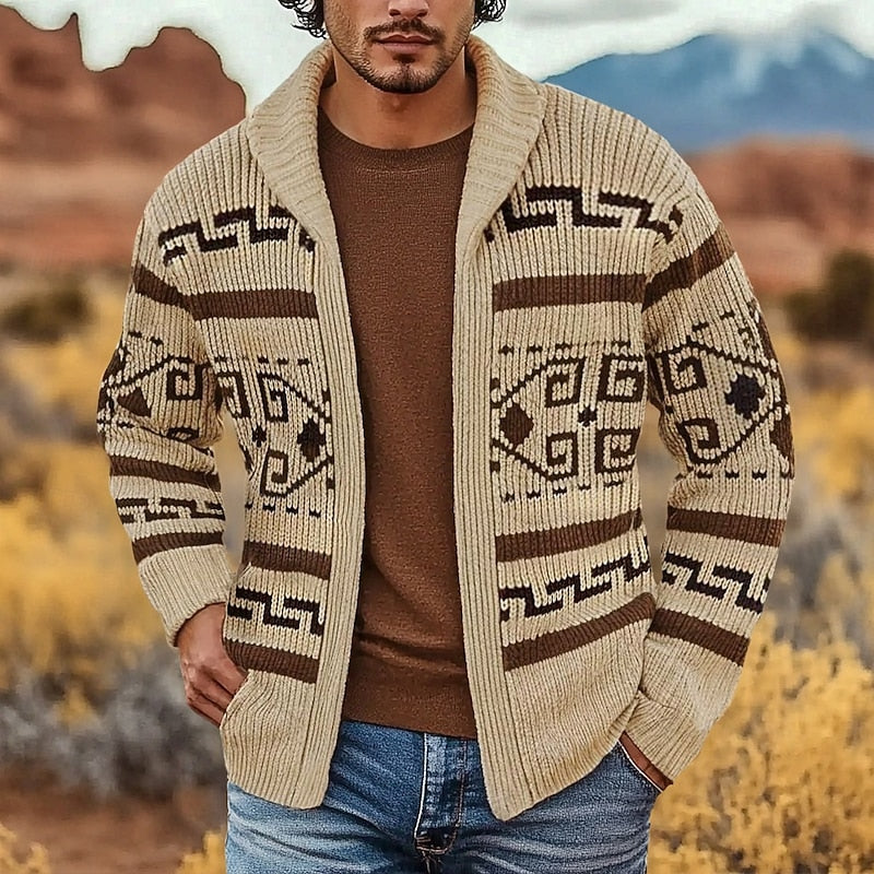 Erwin | Gemusterte Strickjacke