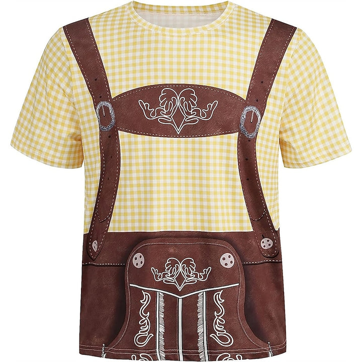 Sepp | Bayerisches Oktoberfest T-Shirt im Lederhosen-Look