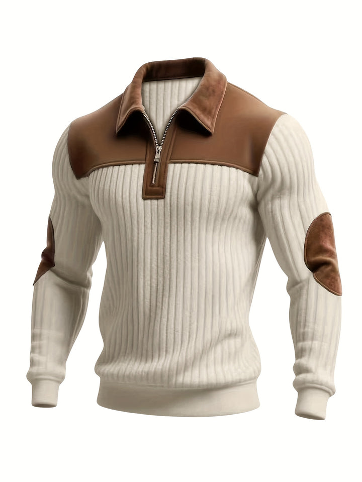 Uwe | Sportlich-eleganter Troyer-Pullover