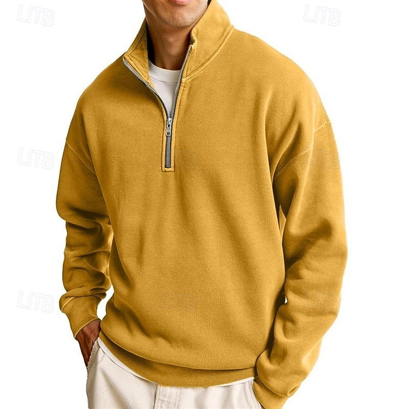 Dietrich | Lässiges Troyer-Sweatshirt mit Stehkragen