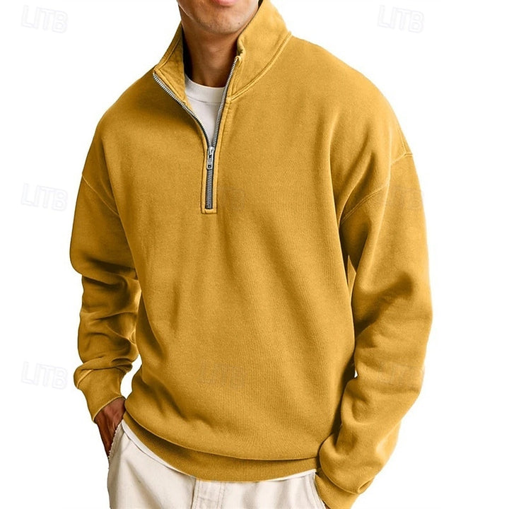 Dietrich | Lässiges Troyer-Sweatshirt mit Stehkragen