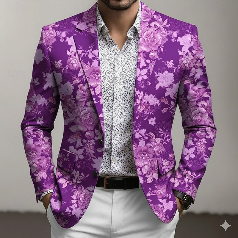 Gerald | Kunstvoller Blazer mit Blütenmuster