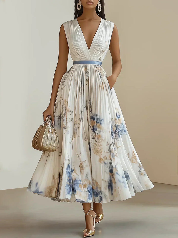 Carlotta | Elegantes Plisseekleid