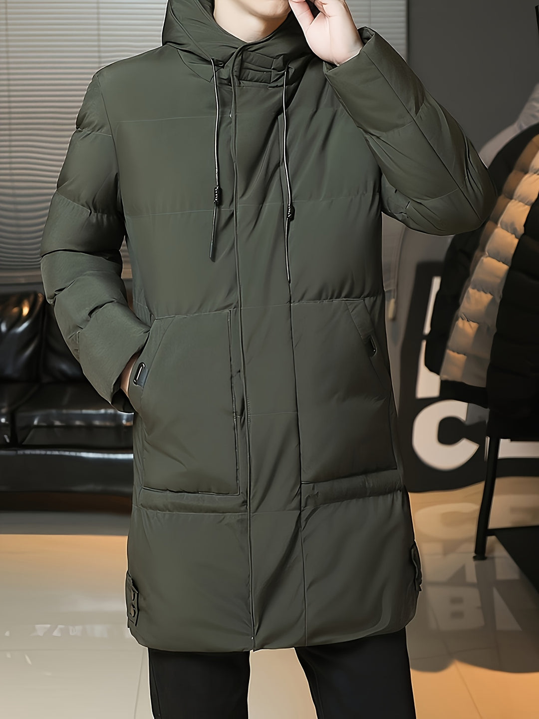 Valentin | Langer Kapuzen-Parka mit Wärmefütterung
