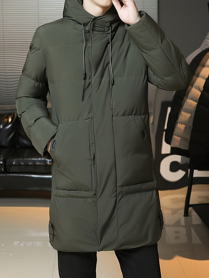 Valentin | Langer Kapuzen-Parka mit Wärmefütterung