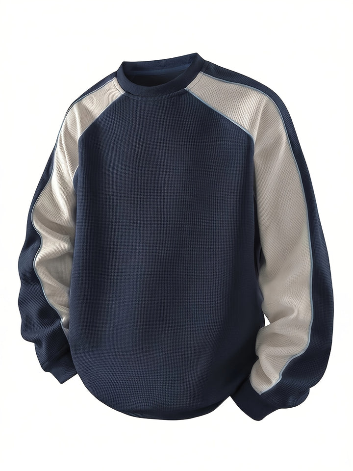 Martin | Sportlich-elegantes Sweatshirt im Zweifarben-Look