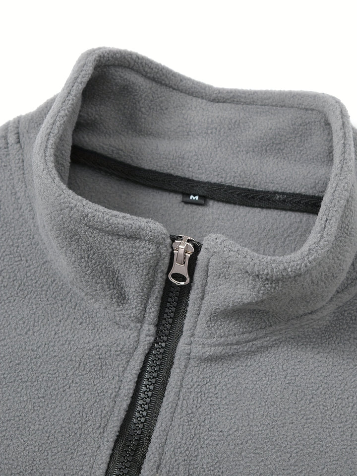 Bernd | Sportliches Stehkragen-Sweatshirt mit halbem Reißverschluss