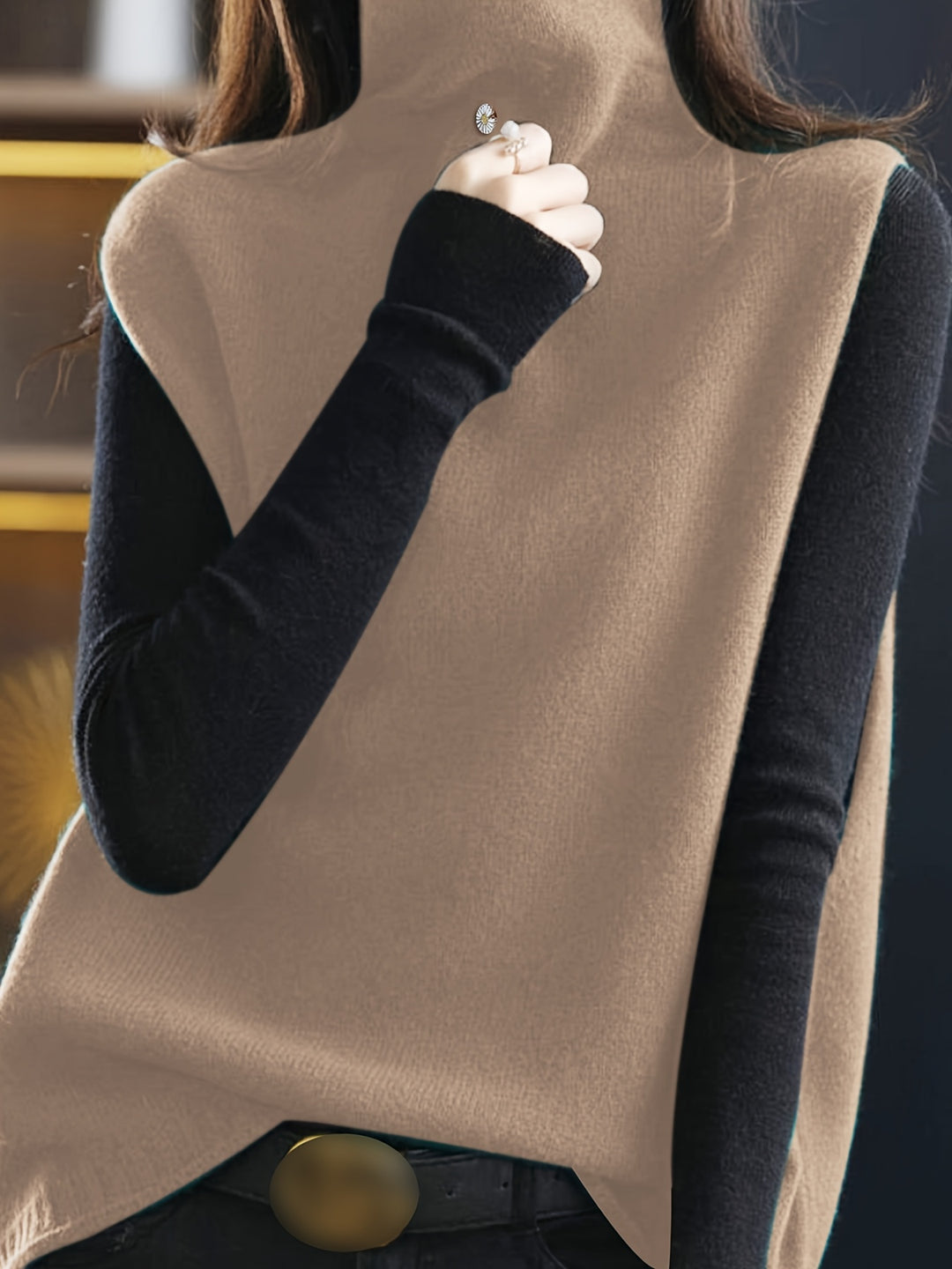 Margit | Eleganter Stehkragen-Pullunder