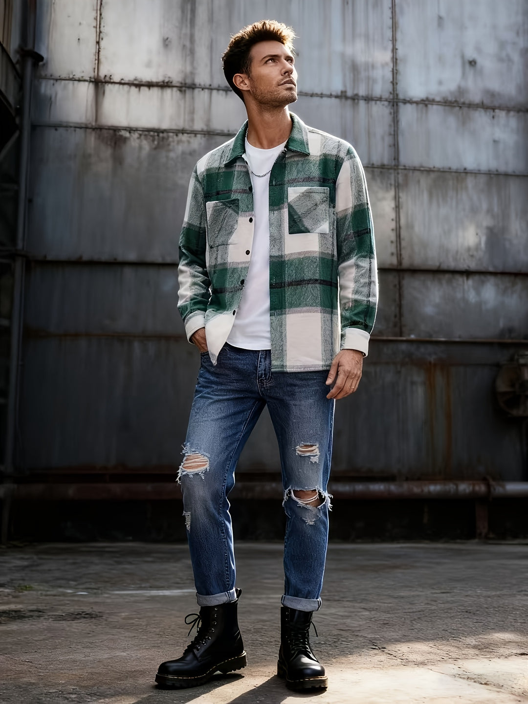 Reinald | Karierte Hemdjacke