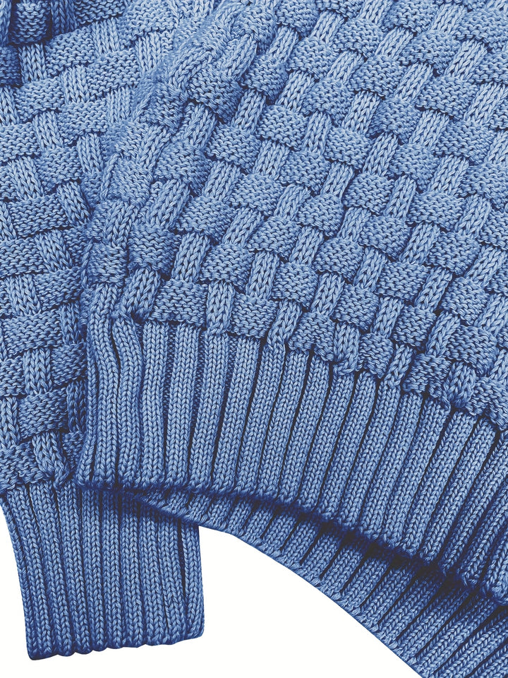 Siegfried | Strukturierter Strick-Pullover mit Schalkragen