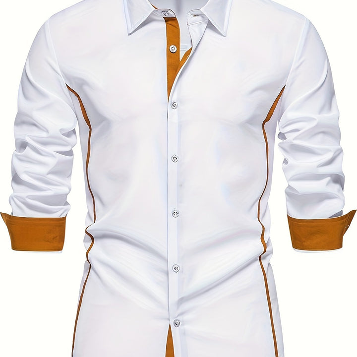 Karl | Elegantes Langarmhemd mit Kontrastdetails