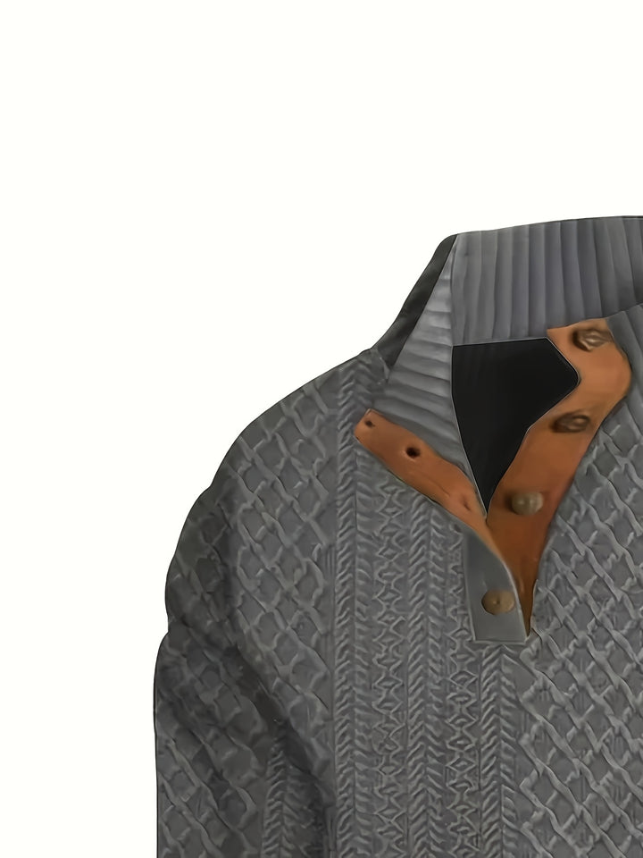 Volkmar | Strukturierter Stehkragen-Pullover