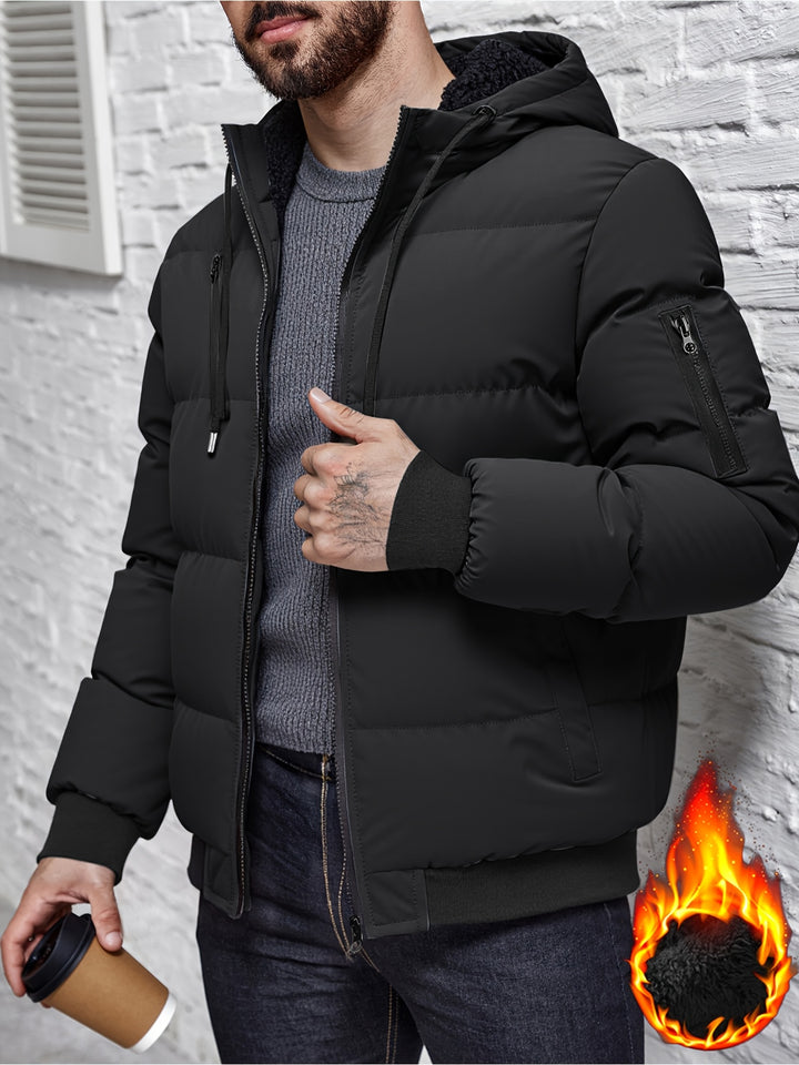 Uwe | Wärmende Kapuzen-Steppjacke