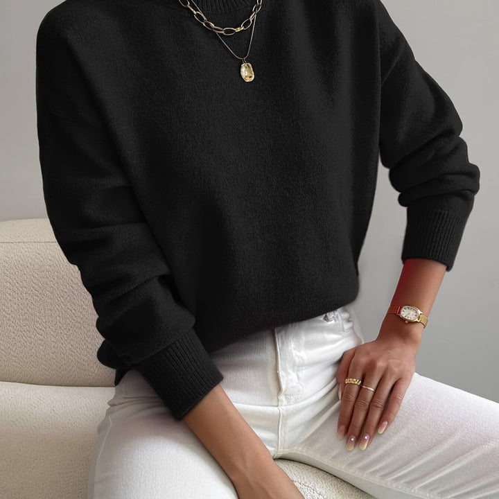 Thekla | Eleganter Stehkragen-Pullover