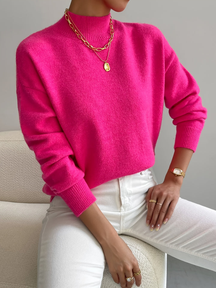 Thekla | Eleganter Stehkragen-Pullover
