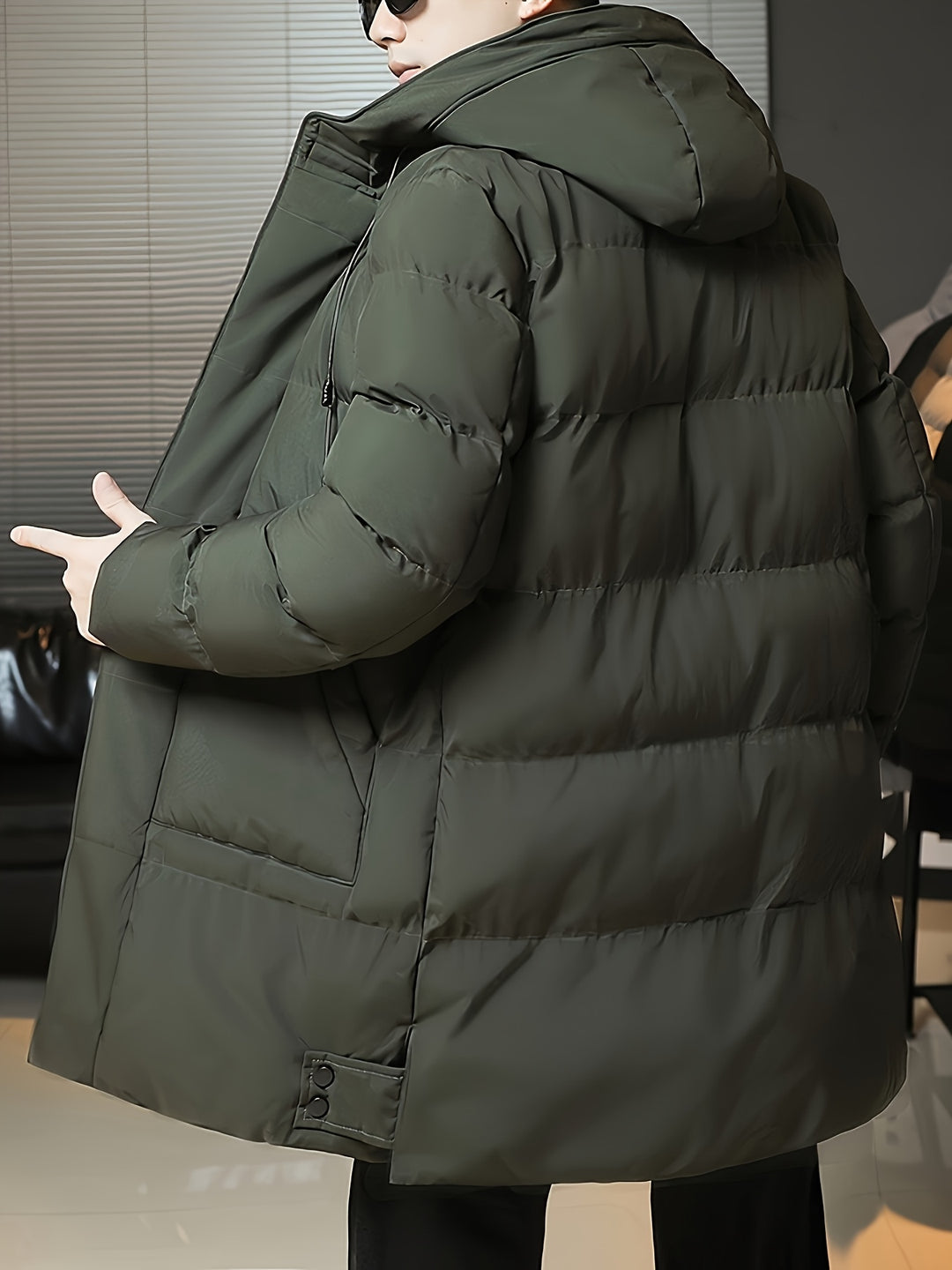 Valentin | Langer Kapuzen-Parka mit Wärmefütterung