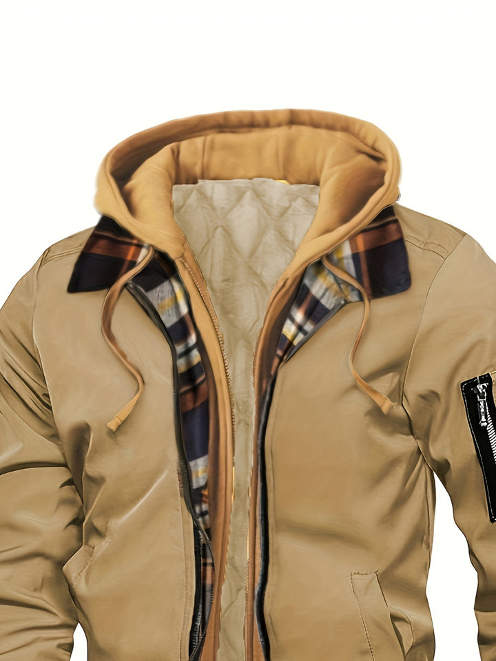 Falko | Gefütterte Kapuzenjacke mit Zipper