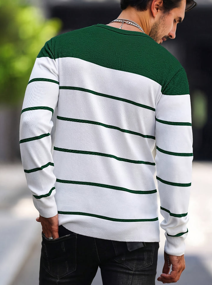 Sigmar | Zeitloser Streifen-Pullover