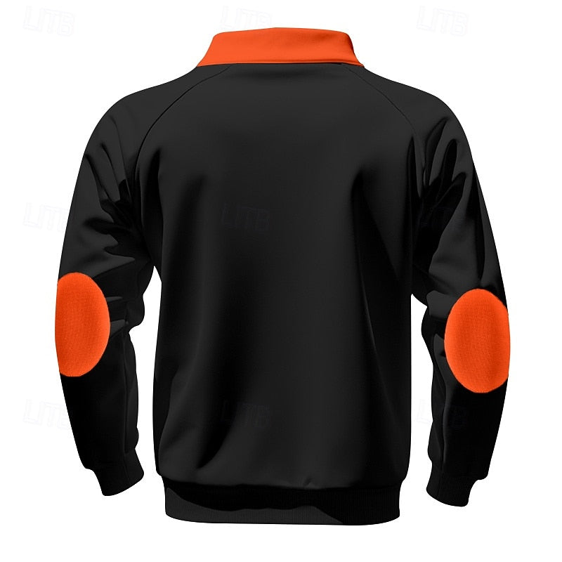 Hagen | Sportliches Stehkragen-Sweatshirt