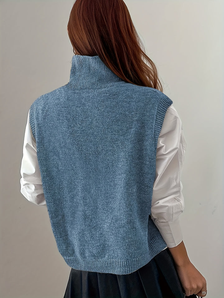 Hedda | Eleganter Rollkragen-Pullunder