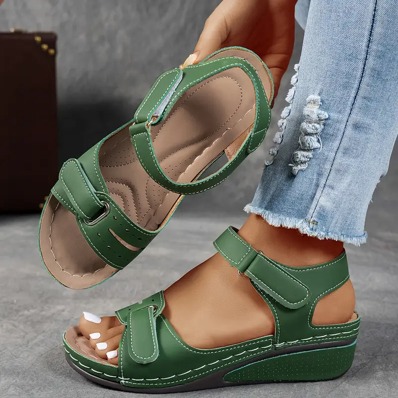 Laura | Damen Komfort Wedge Sommer Sandalen