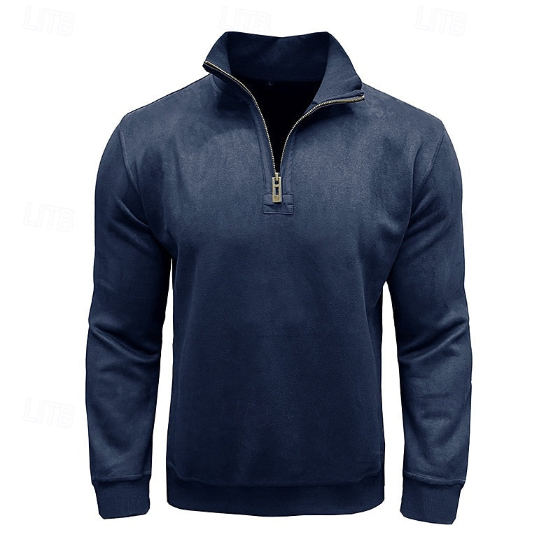 Nils | Sportliches Stehkragen-Sweatshirt