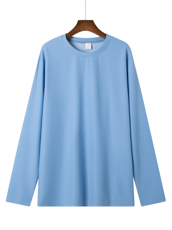 Kai | Strukturiertes Langarmshirt mit Waffelmuster
