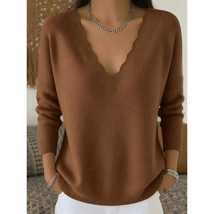 Constanze | Halloween Pullover mit V-Ausschnitt