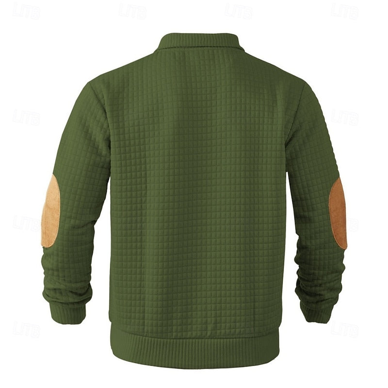 Norbert | Strukturierter Pullover mit Stehkragen