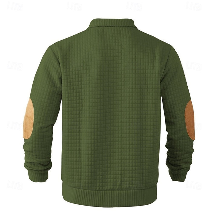 Norbert | Strukturierter Pullover mit Stehkragen