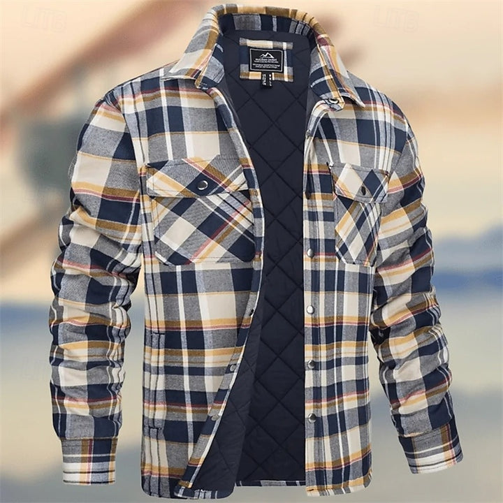 Till | Gefütterte Hemdjacke im Karo-Look