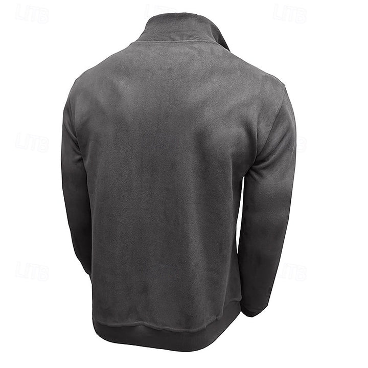 Nils | Sportliches Stehkragen-Sweatshirt
