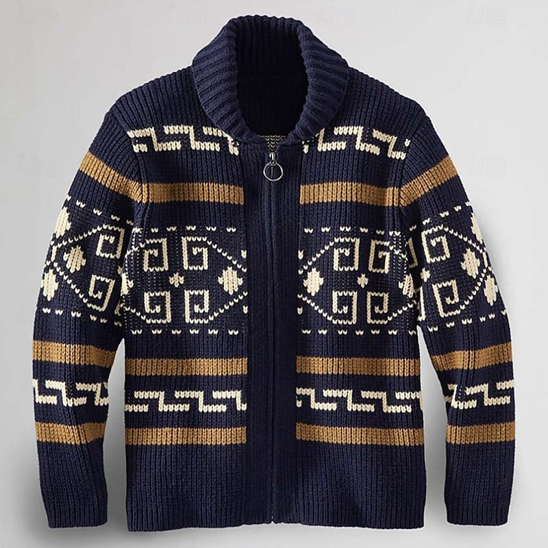 Erwin | Gemusterte Strickjacke