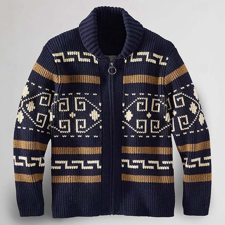 Erwin | Gemusterte Strickjacke