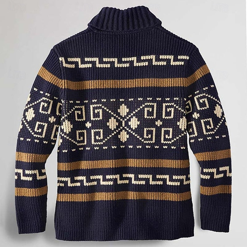 Erwin | Gemusterte Strickjacke
