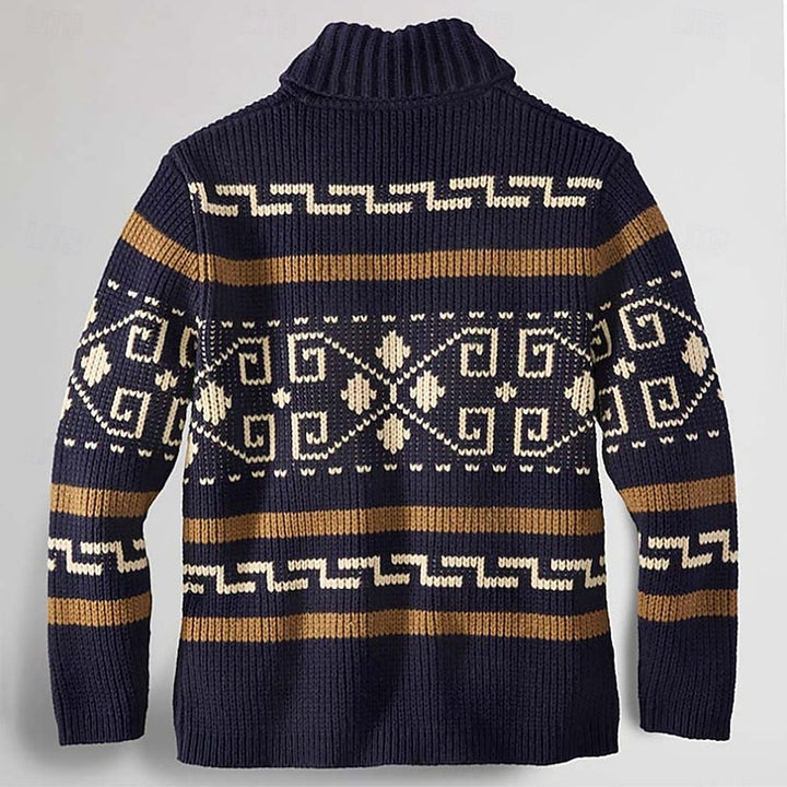 Erwin | Gemusterte Strickjacke