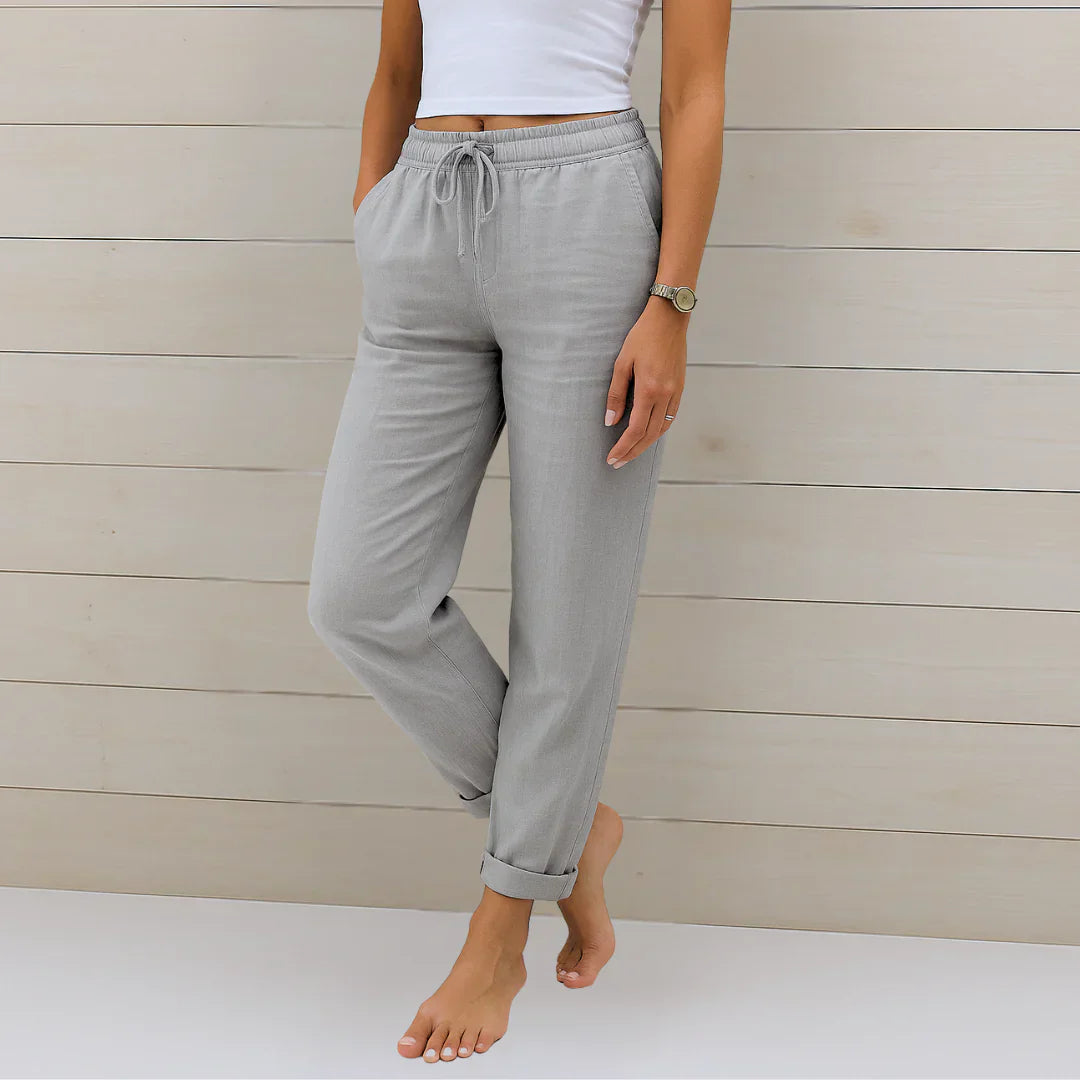 Sonja | Elegante Komfort-Hose mit Bindegürtel