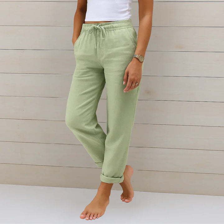 Sonja | Elegante Komfort-Hose mit Bindegürtel