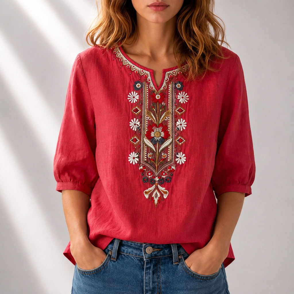 Marianne | Bestickte Sommerbluse