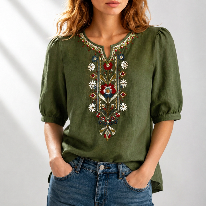 Marianne | Bestickte Sommerbluse