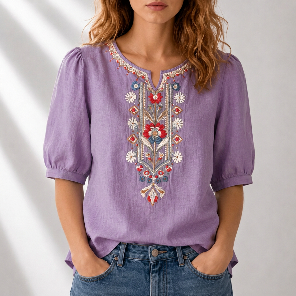 Marianne | Bestickte Sommerbluse