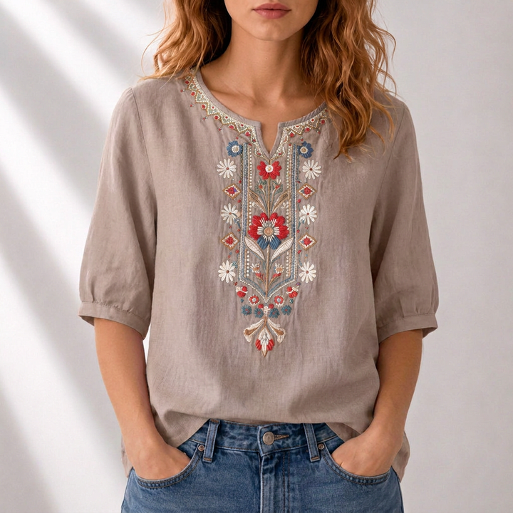 Marianne | Bestickte Sommerbluse