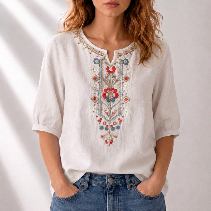 Marianne | Bestickte Sommerbluse