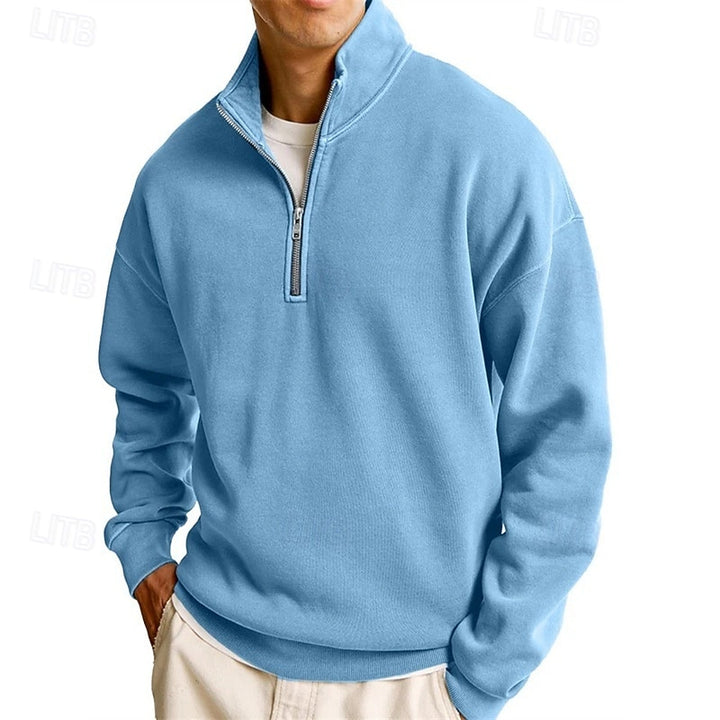 Dietrich | Lässiges Troyer-Sweatshirt mit Stehkragen