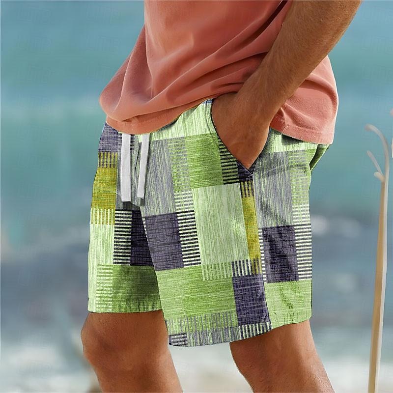 Torben | Sommerliche Badeshorts im Karo-Design