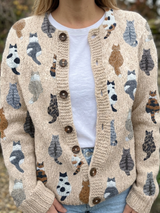 Hella | Verspielte Katzen-Strickjacke