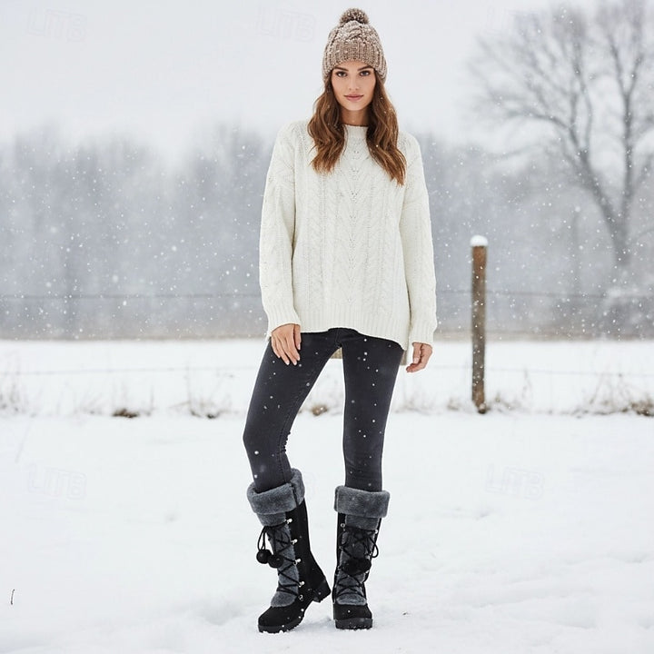 Mathilde | Warme Schnür-Winterstiefel