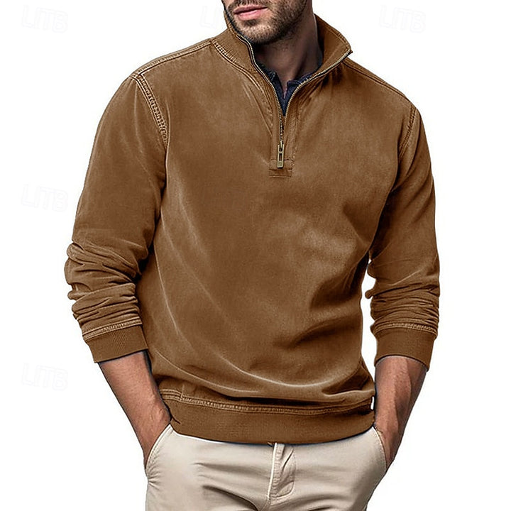 Nils | Sportliches Stehkragen-Sweatshirt