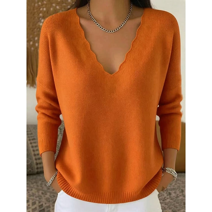 Constanze | Halloween Pullover mit V-Ausschnitt